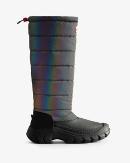 Hunter | Women's Intrepid Insulated Tall Nebula Snow Boots-Stornoway Blue/Xray Navy | New Outlet