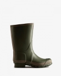 Hunter | Men's Gardener Rain Boots-Dark Olive/Clay | New Outlet