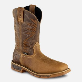 IRISH SETTER | MARSHALL-MEN'S 11-INCH WATERPROOF LEATHER SOFT TOE PULL-ON BOOT | STYLISH OUTLET