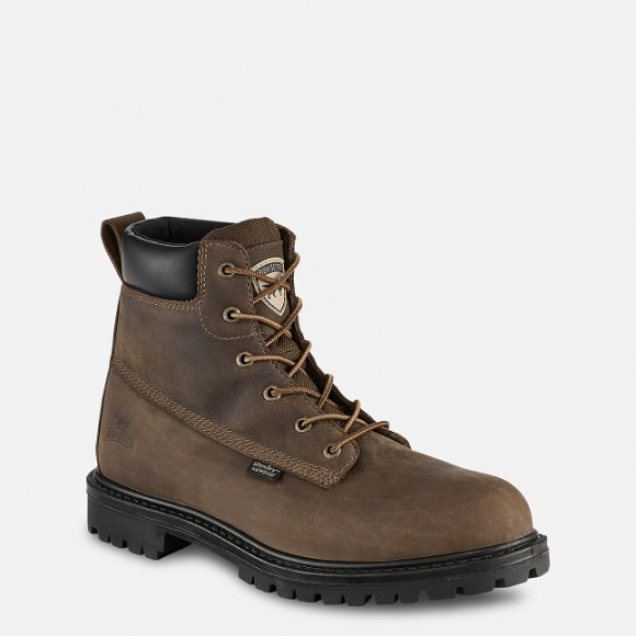 IRISH SETTER | HOPKINS-MEN'S 6-INCH WATERPROOF LEATHER SAFETY TOE BOOT | STYLISH OUTLET