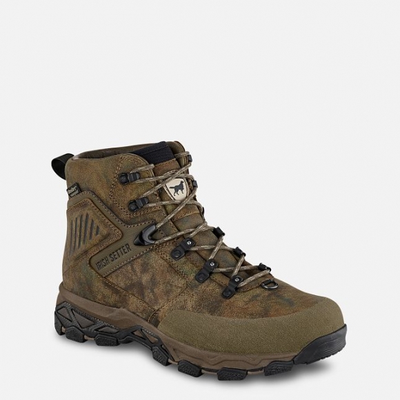 IRISH SETTER | PINNACLE-MEN'S 7-INCH WATERPROOF LEATHER FIELD CAMO BOOT | STYLISH OUTLET