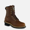 IRISH SETTER | MESABI-MEN'S 8-INCH WATERPROOF LEATHER SAFETY TOE LOGGER BOOT | STYLISH OUTLET