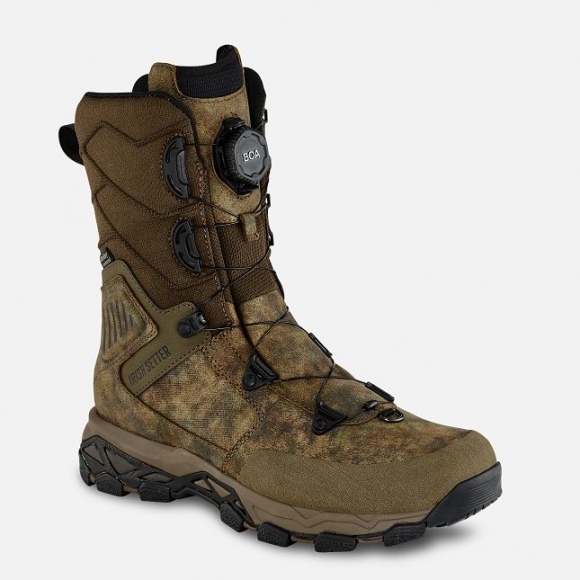 IRISH SETTER | PINNACLE-MEN'S 11-INCH WATERPROOF EARTH FIELD CAMO LEATHER BOOT | STYLISH OUTLET