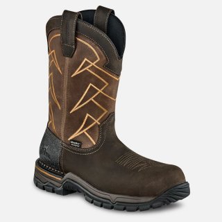 IRISH SETTER | TWO HARBORS-MEN'S 11-INCH WATERPROOF LEATHER SAFETY TOE PULL-ON BOOT | STYLISH OUTLET