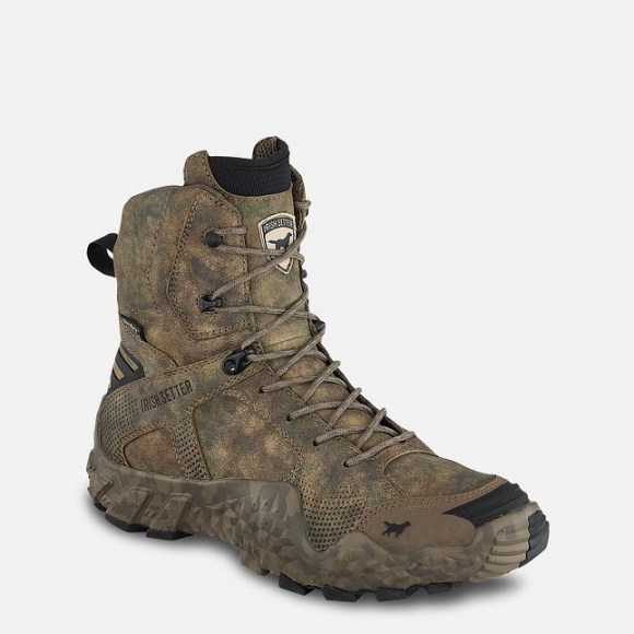 IRISH SETTER | VAPRTREK-MEN'S 8-INCH WATERPROOF LEATHER CAMO BOOT | STYLISH OUTLET