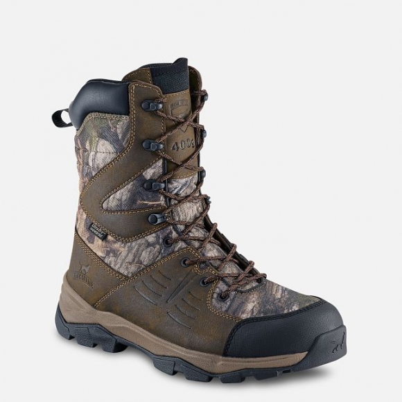 IRISH SETTER | TERRAIN-MEN'S 10-INCH WATERPROOF LEATHER INSULATED MOSSY OAK CAMO BOOT | STYLISH OUTLET