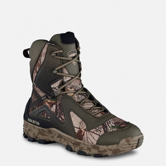 IRISH SETTER | VAPRTREK LS-MEN'S 9-INCH WATERPROOF LEATHER INSULATED REALTREE CAMO BOOT | STYLISH OUTLET