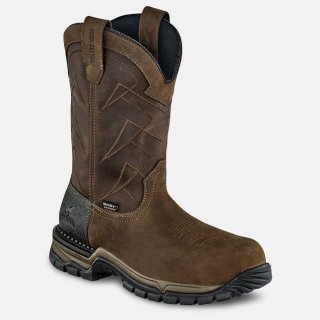 IRISH SETTER | TWO HARBORS-MEN'S 11-INCH WATERPROOF LEATHER SAFETY TOE PULL-ON BOOT | STYLISH OUTLET