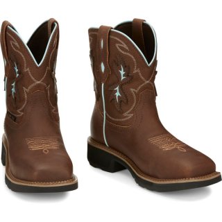 Justin | Special Offer Women's Chisel Nano Comp Toe Mocha