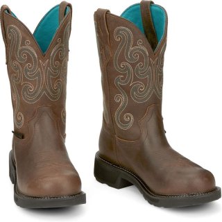 Justin | Special Offer Women's Tasha Steel Toe Brown