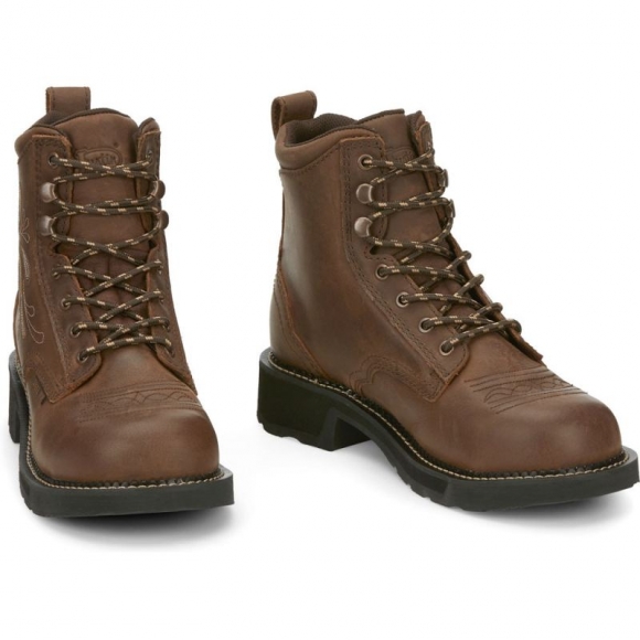 Justin | Special Offer Women's Katerina Steel Toe Aged Bark