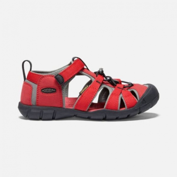 Keen | Online Outlet Big Kids' Seacamp II CNX-RACING RED/GARGOYLE