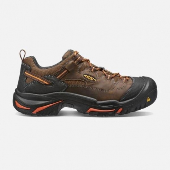 Keen | Online Outlet Men's Braddock Low (Soft Toe)-Cascade/Orange Ochre