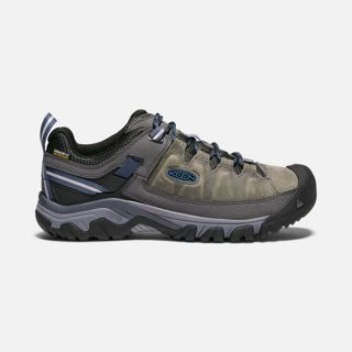 Keen | Cheap Sale Men's Targhee III Waterproof-STEEL GREY/CAPTAIN'S BLUE