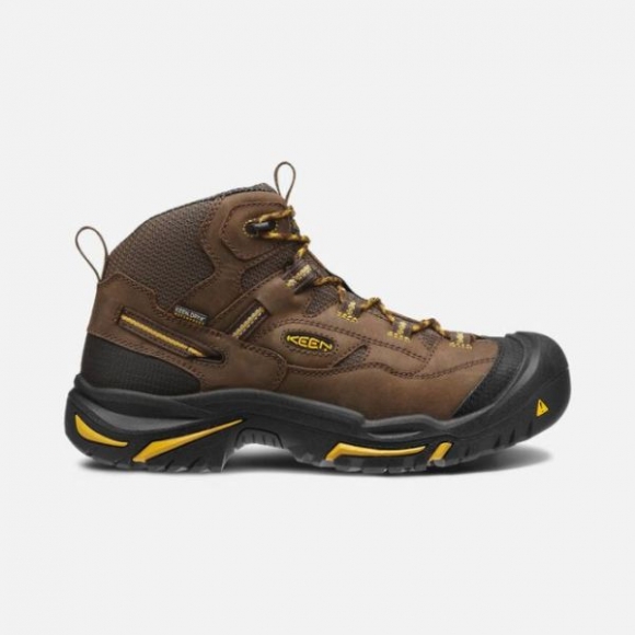 Keen | Cheap Sale Men's Braddock Waterproof Mid (Soft Toe)-CASCADE BROWN/TAWNY OLIVE