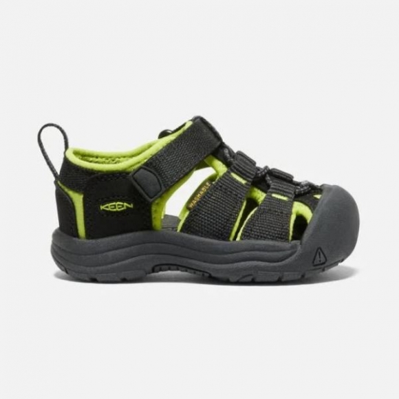 Keen | Online Outlet Toddlers' Newport H2-BLACK/LIME GREEN