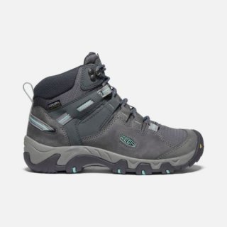 Keen | Cheap Sale Women's Steens Leather Waterproof Boot-Steel Grey/Ocean Wave