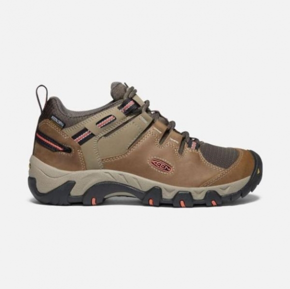 Keen | Cheap Sale Women's Steens Waterproof Shoe-Timberwolf/Coral