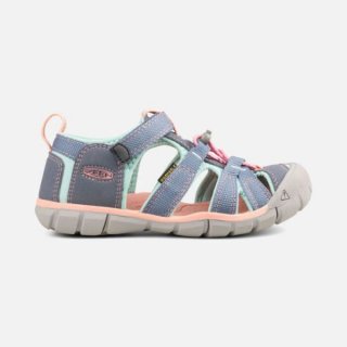 Keen | Online Outlet Big Kids' Seacamp II CNX-Flint Stone/Ocean Wave