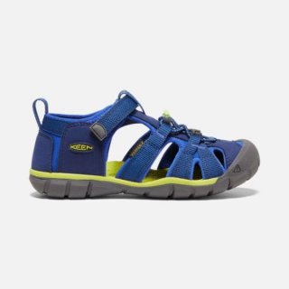 Keen | Online Outlet Big Kids' Seacamp II CNX-Blue Depths/Chartreuse