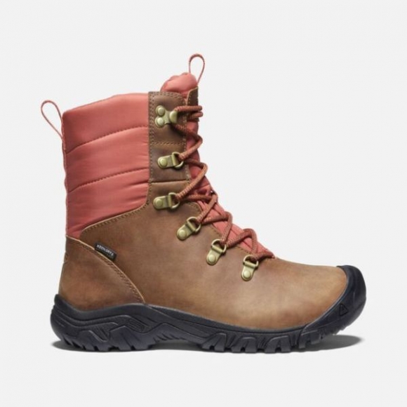 Keen | Cheap Sale Women's Greta Waterproof Boot-Toasted Coconut/Redwood