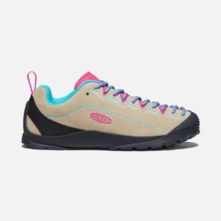 Keen | Cheap Sale Women's Jasper Suede Sneakers-Safari/Pink Peacock