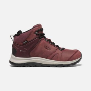 Keen | Cheap Sale Women's Terradora II Leather Waterproof Boot-Wine/Black