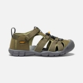 Keen | Online Outlet Big Kids' Seacamp II CNX-Military Olive/Saffron