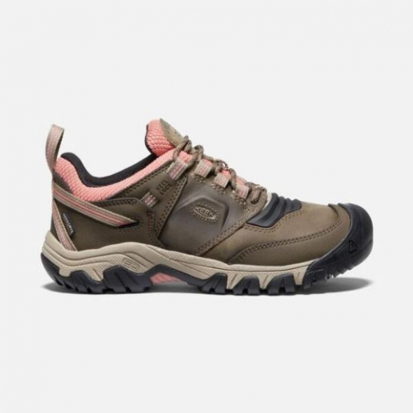 Keen | Cheap Sale Women's Ridge Flex Waterproof-Timberwolf/Brick Dust