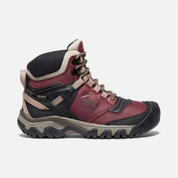 Keen | Cheap Sale Women's Ridge Flex Waterproof Boot-Rhubarb/Black