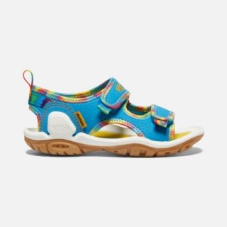 Keen | Online Outlet Big Kids' Knotch Creek Open-Toe Sandal-Tie Dye/Vivid Blue