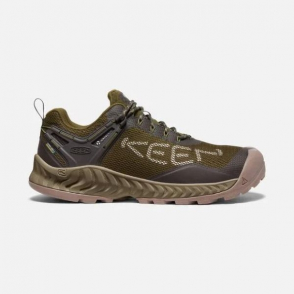 Keen | Cheap Sale Men's NXIS EVO Waterproof Shoe-Dark Olive/Black Olive