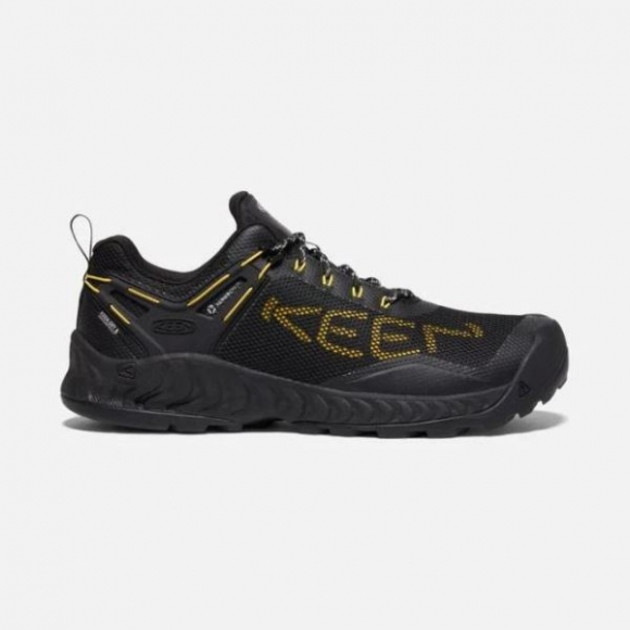 Keen | Cheap Sale Men's NXIS EVO Waterproof Shoe-Black/KEEN Yellow