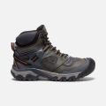 Keen | Cheap Sale Men's Ridge Flex Waterproof Boot-Steel Grey/Fossil Orange