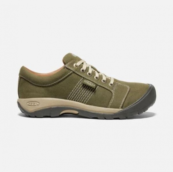 Keen | Online Outlet Men's Austin Canvas-Military Olive/Safari