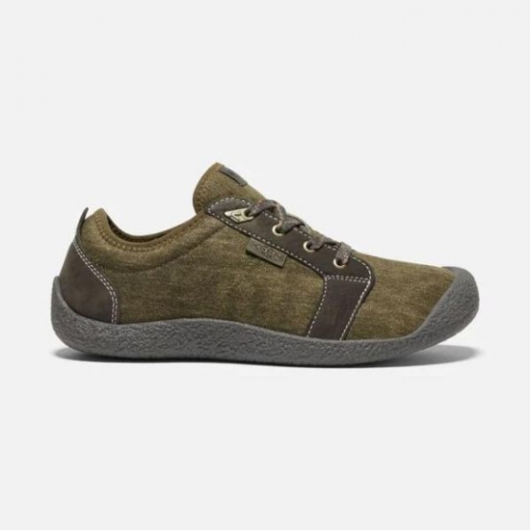 Keen | Online Outlet Men's Howser Canvas Lace-Up-Dark Olive/Black Olive