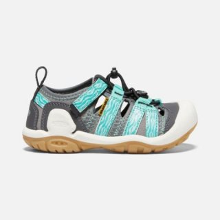 Keen | Online Outlet Little Kids' Knotch Creek Sandal-Steel Grey/Waterfall