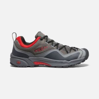 Keen | Cheap Sale Men's Wasatch Crest Vent-Steel Grey/Red Carpet