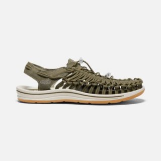 Keen | Online Outlet Men's UNEEK Canvas-Military Olive/Timberwolf