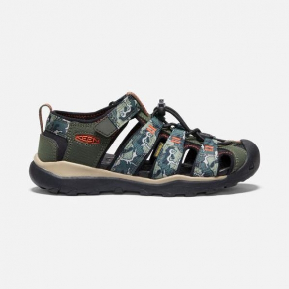 Keen | Online Outlet Big Kids' Newport Neo H2-Forest Night/Camo