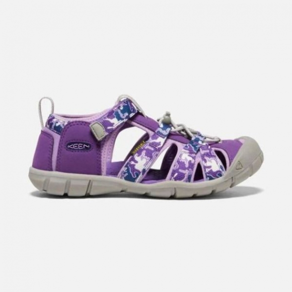 Keen | Online Outlet Big Kids' Seacamp II CNX-Camo/Tillandsia Purple