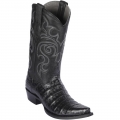 Los Altos Men's Black Caiman Cowboy Boots | Black | Free Delivery Los Altos Men's Black Caiman Cowboy Boots | Black | Free Delivery