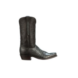 Lucchese | Men's Cruz - Charcoal + Black | Special Offer