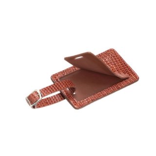 Lucchese | Women's Exotic Luggage Tag - Cognac | Special Offer