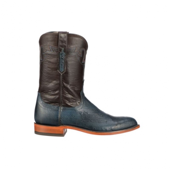 Lucchese | Men's Sunset Exotic - Navy | Special Offer