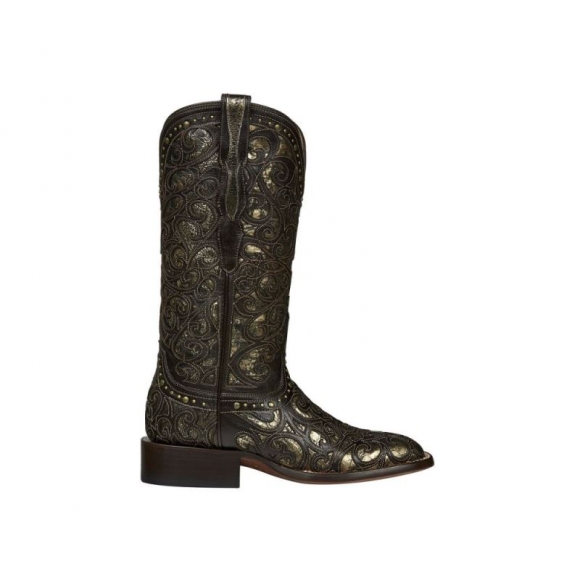 Lucchese | Women's Sierra - Dark Chocolate + Bronze | Special Offer