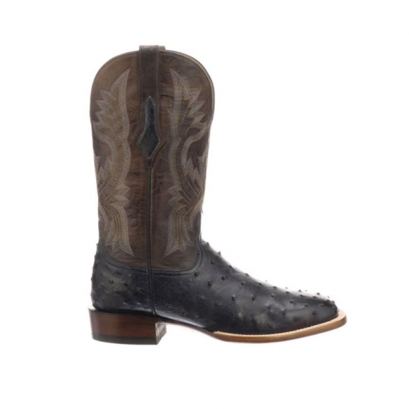 Lucchese | Men's Cliff - Navy + Chocolate | Special Offer