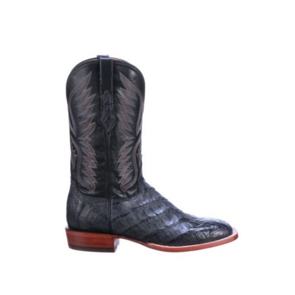 Lucchese | Men's Bryan Exotic - Denim + Sangria | Special Offer