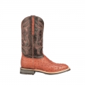 Lucchese | Men's Rowdy Ostrich - Cognac + Brown | Special Offer