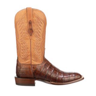 Lucchese | Men's Bryan Exotic Distressed - Tobacco | Special Offer